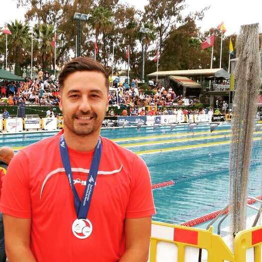 Juan Antonio Peña es nadador de un equipo teldense (Foto TA)